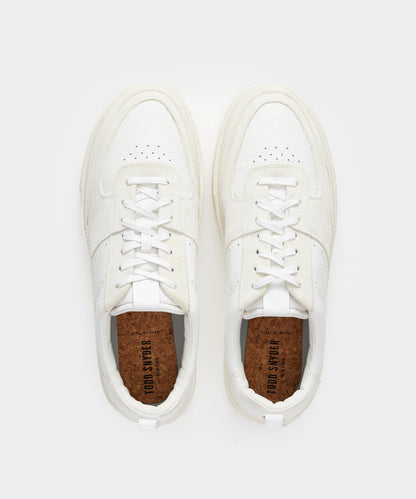 Tuscan Leather Court Shoe - White