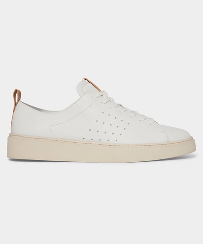 Porto Leather Court Sneaker - White