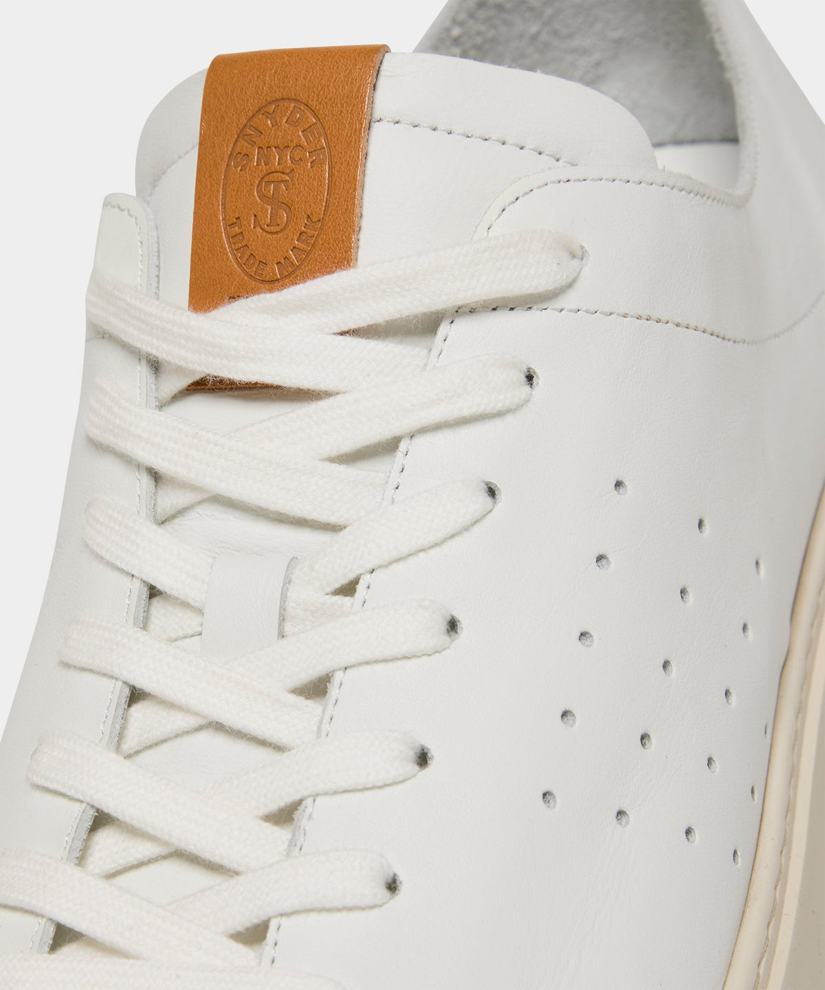 Porto Leather Court Sneaker - White
