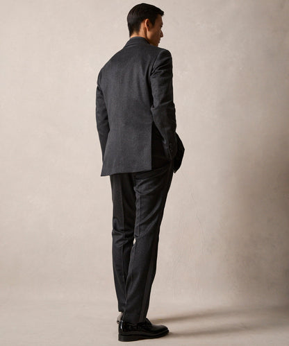 Italian Cashmere Peak Lapel Tuxedo Jacket - Grey