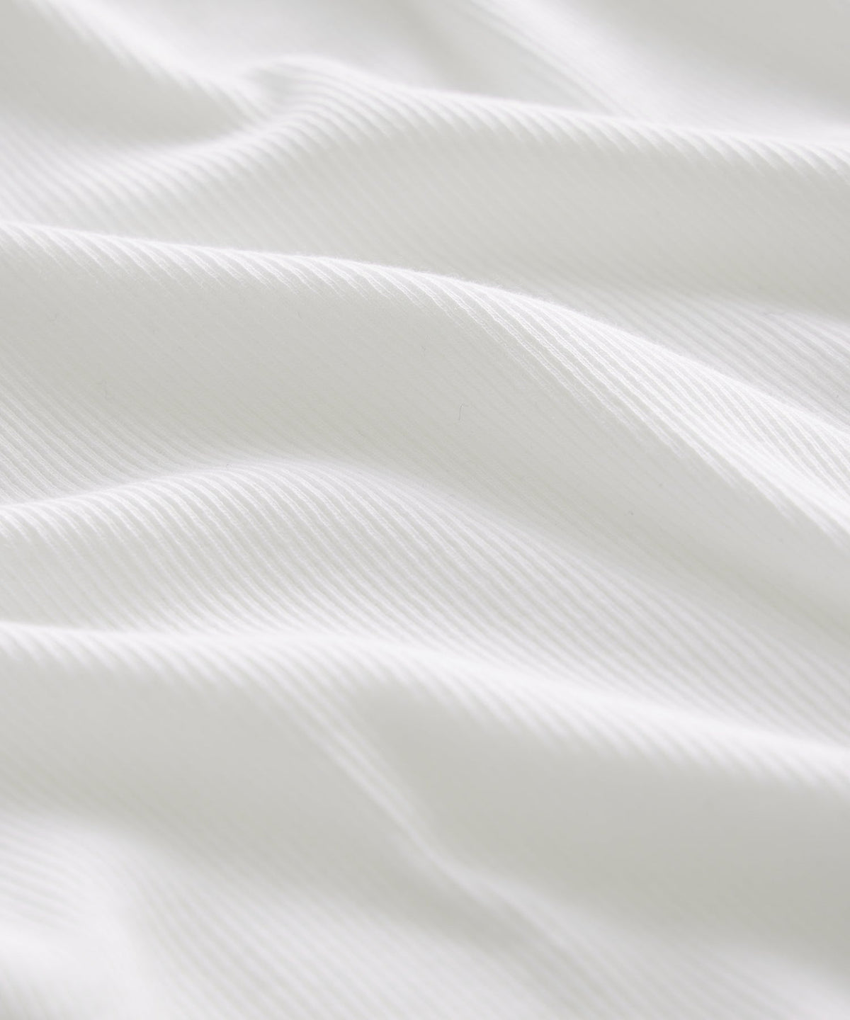 Slim Ribbed Tank - White