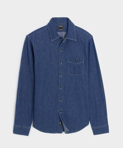 Denim Point Collar Shirt - Indigo