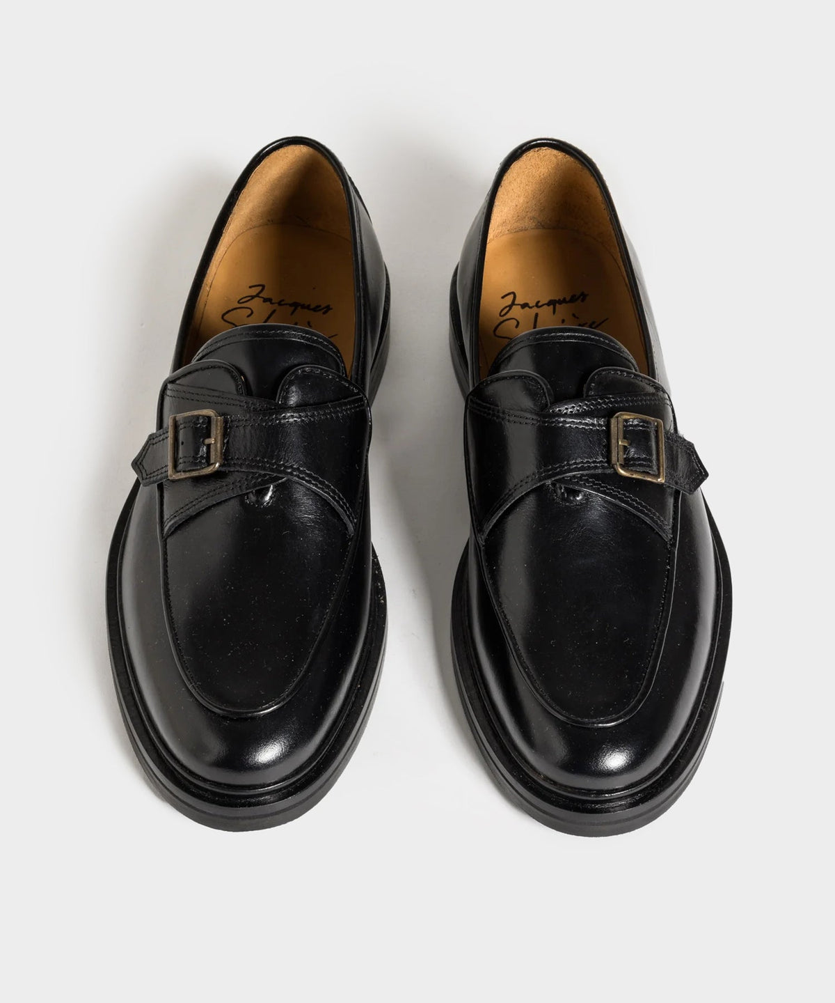 Jacques Solovière Serge Monk Strap Shoe - Black