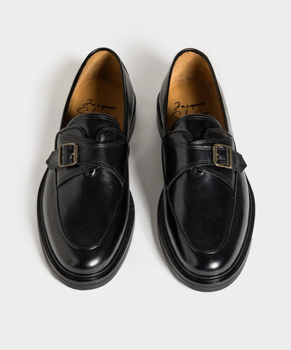 Jacques Solovière Serge Monk Strap Shoe - Black