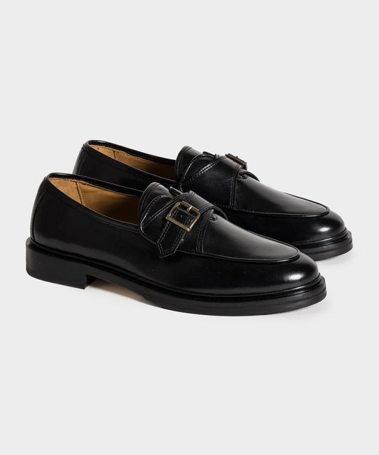 Jacques Solovière Serge Monk Strap Shoe - Black