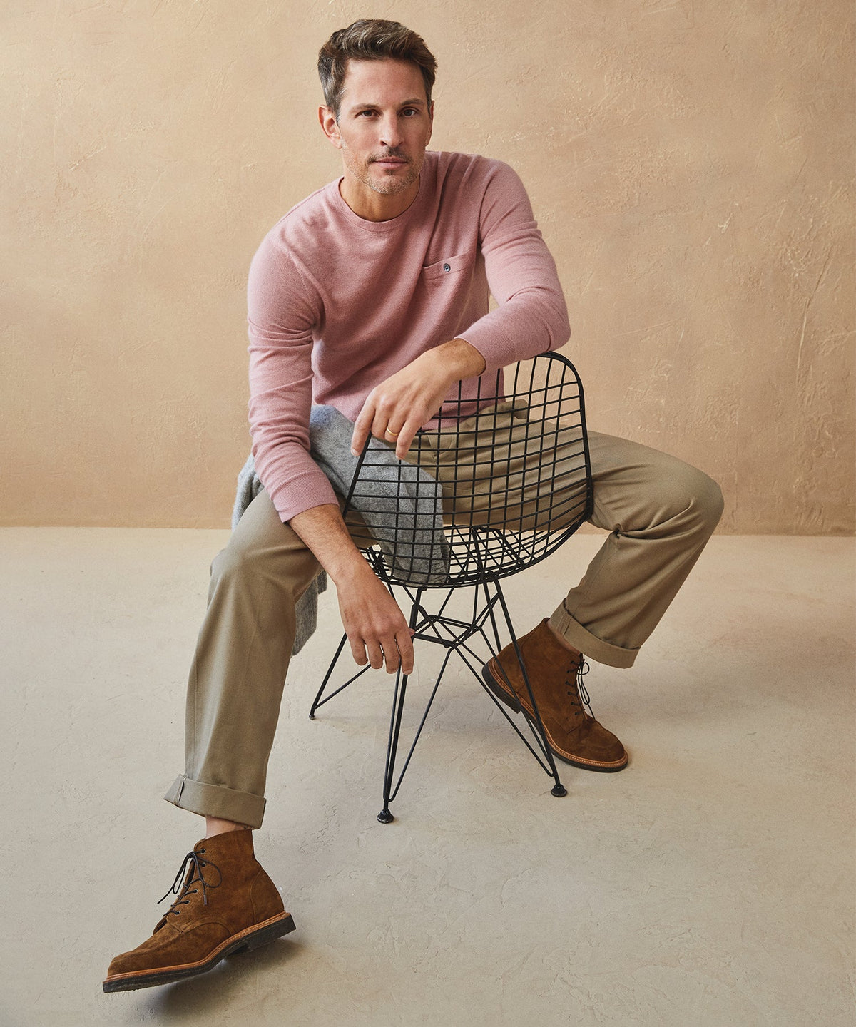 Cashmere Pocket Tee - Rose Quartz|ROSE QUARTZ