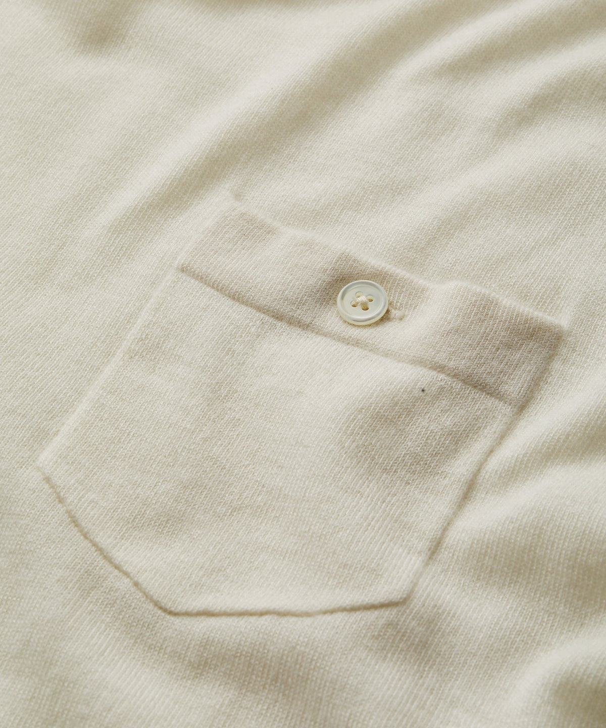 Premium Cashmere Pocket Tee - Bisque|BISQUE