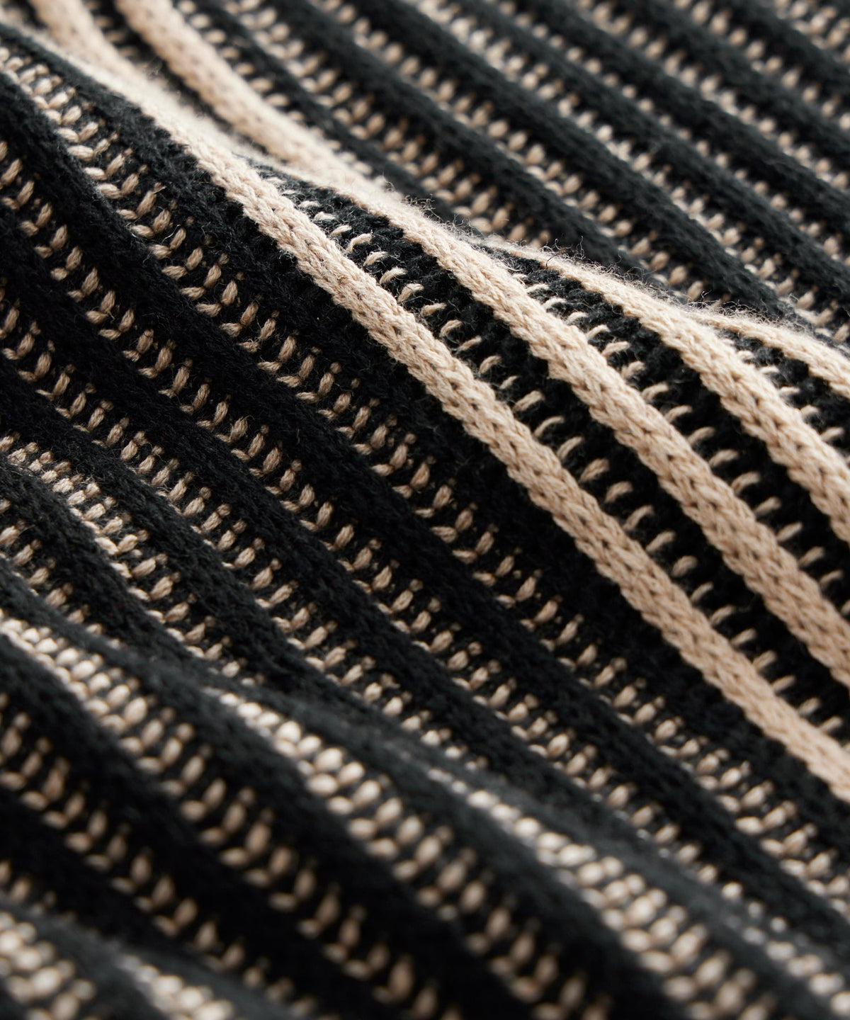 Striped Short-Sleeve Polo - Black