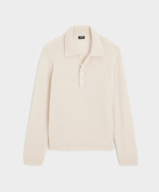 Relaxed Mohair Sweater Polo - Chalk