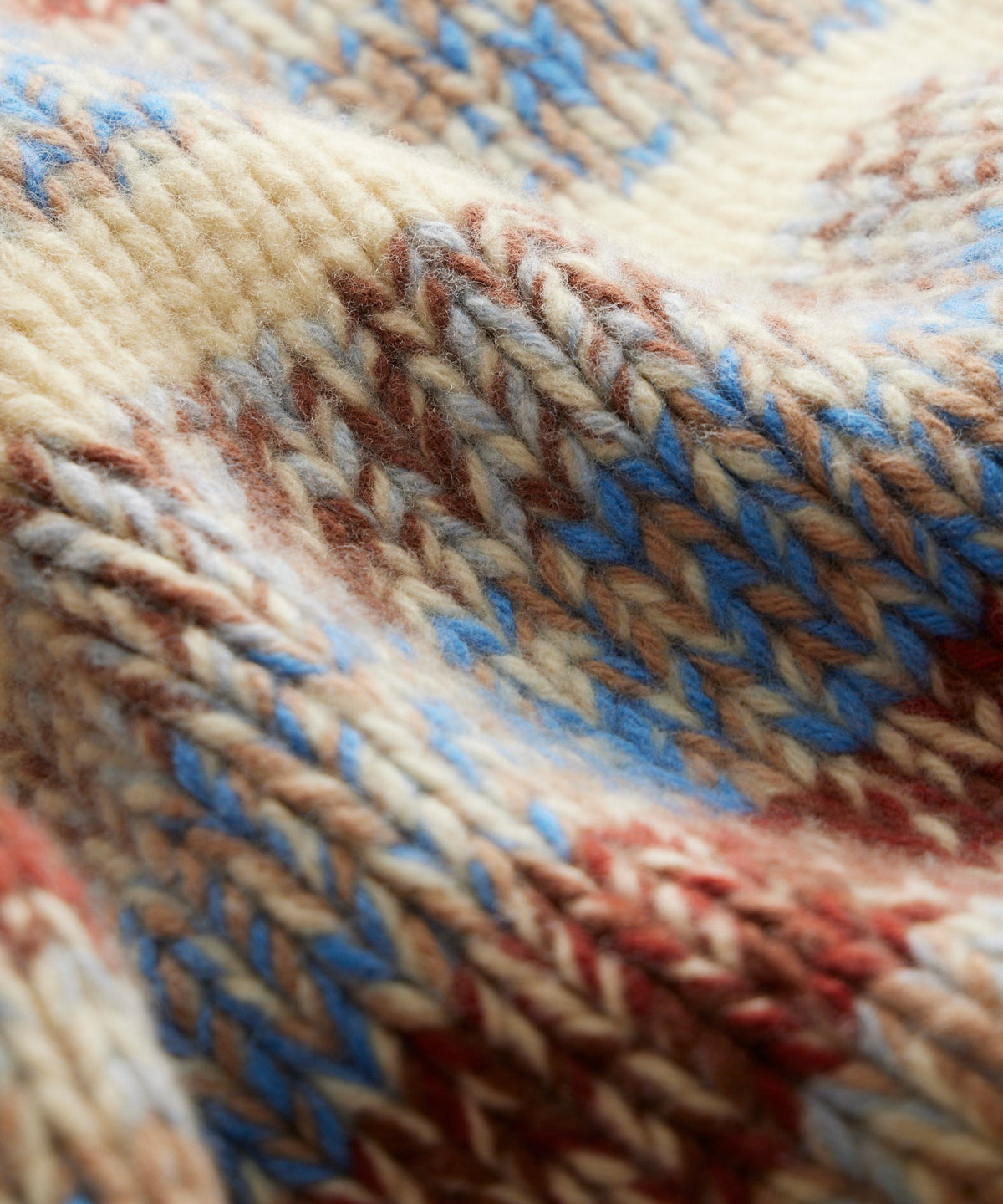 Mouliné Striped Crewneck Sweater - Blue Toile