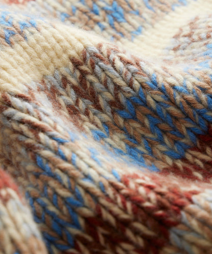 Mouliné Striped Crewneck Sweater - Blue Toile