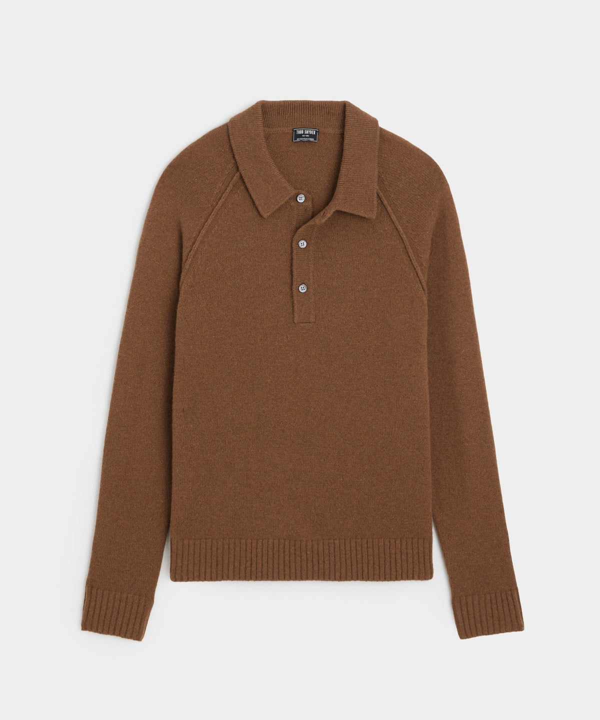 Nomad Cashmere Sweater Polo - Pine Cone