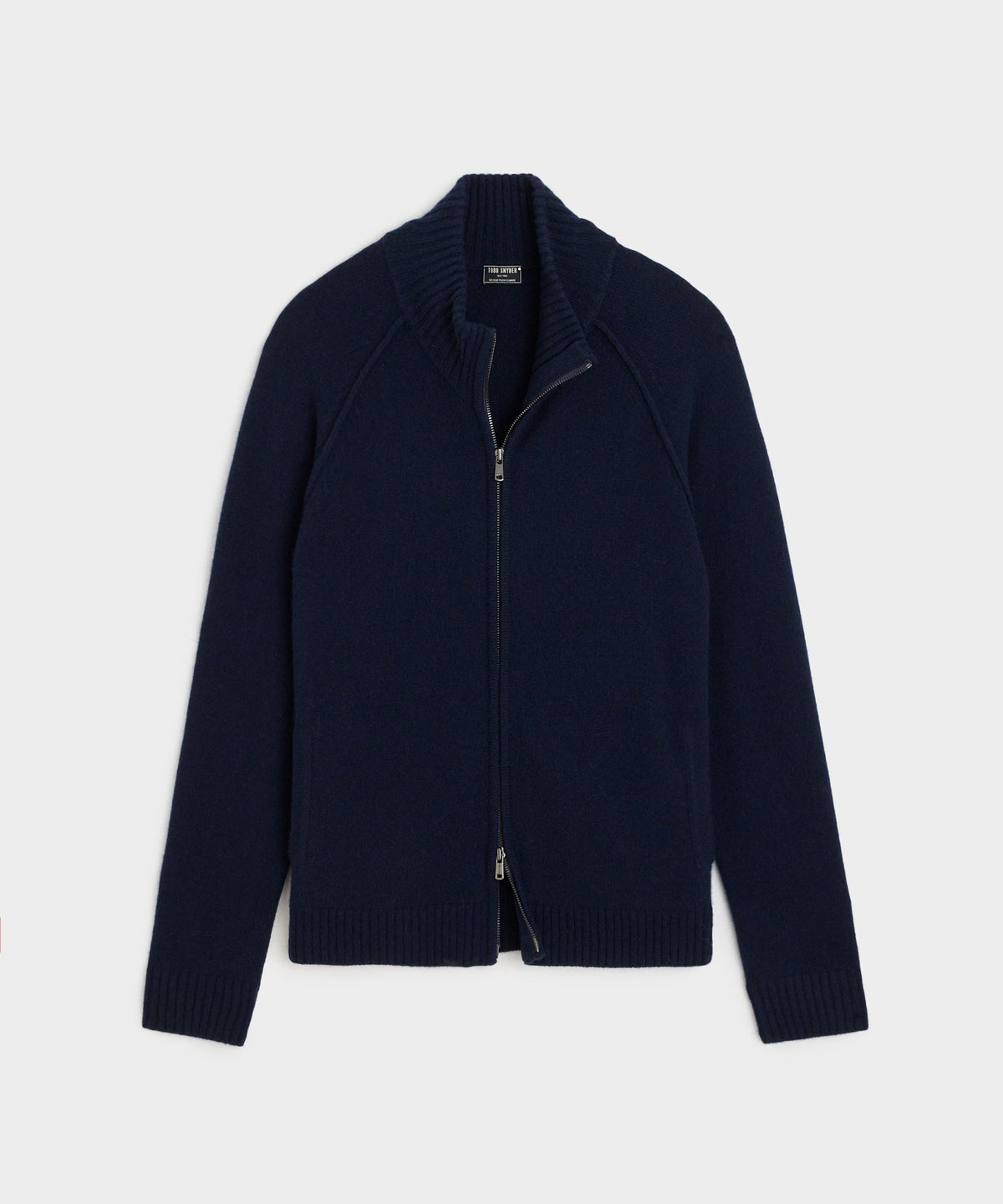 Nomad Cashmere Full-Zip Sweater - Navy