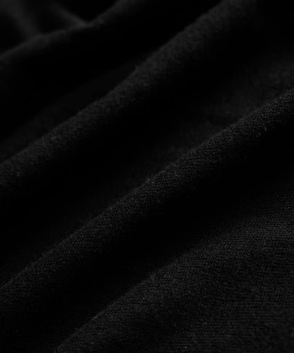 Silk-Cashmere Sweater Tee - Black