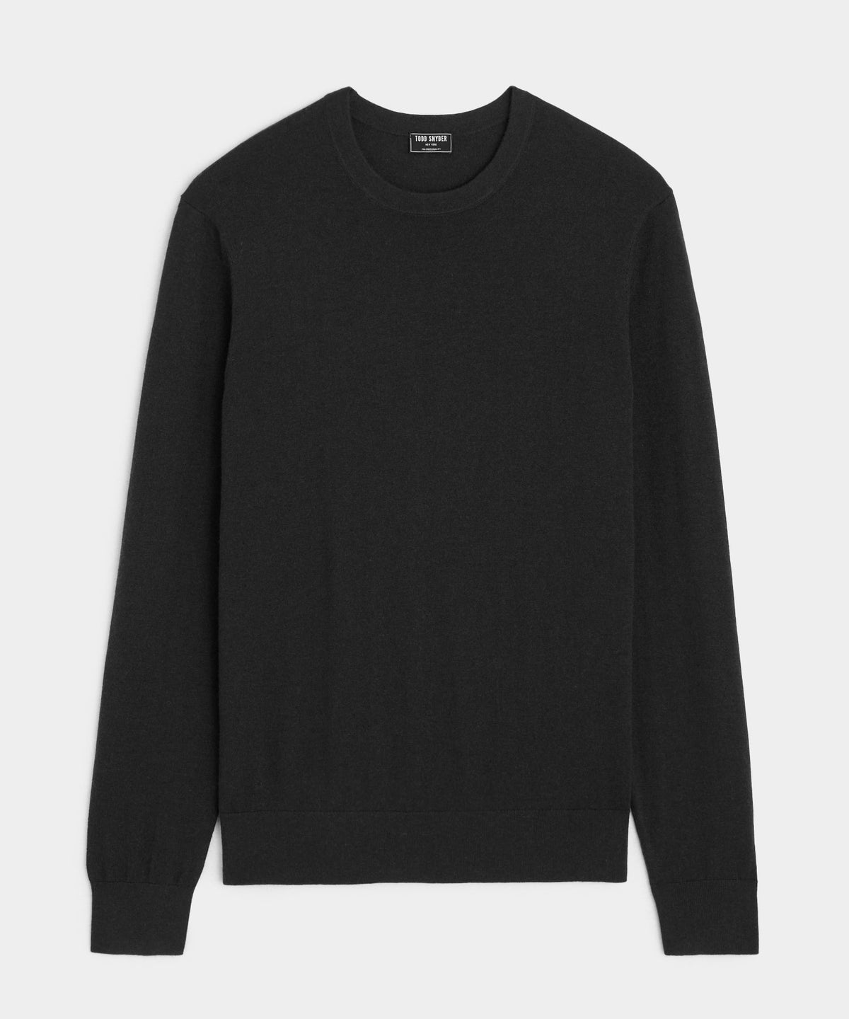 Silk-Cashmere Crewneck Sweater - Black