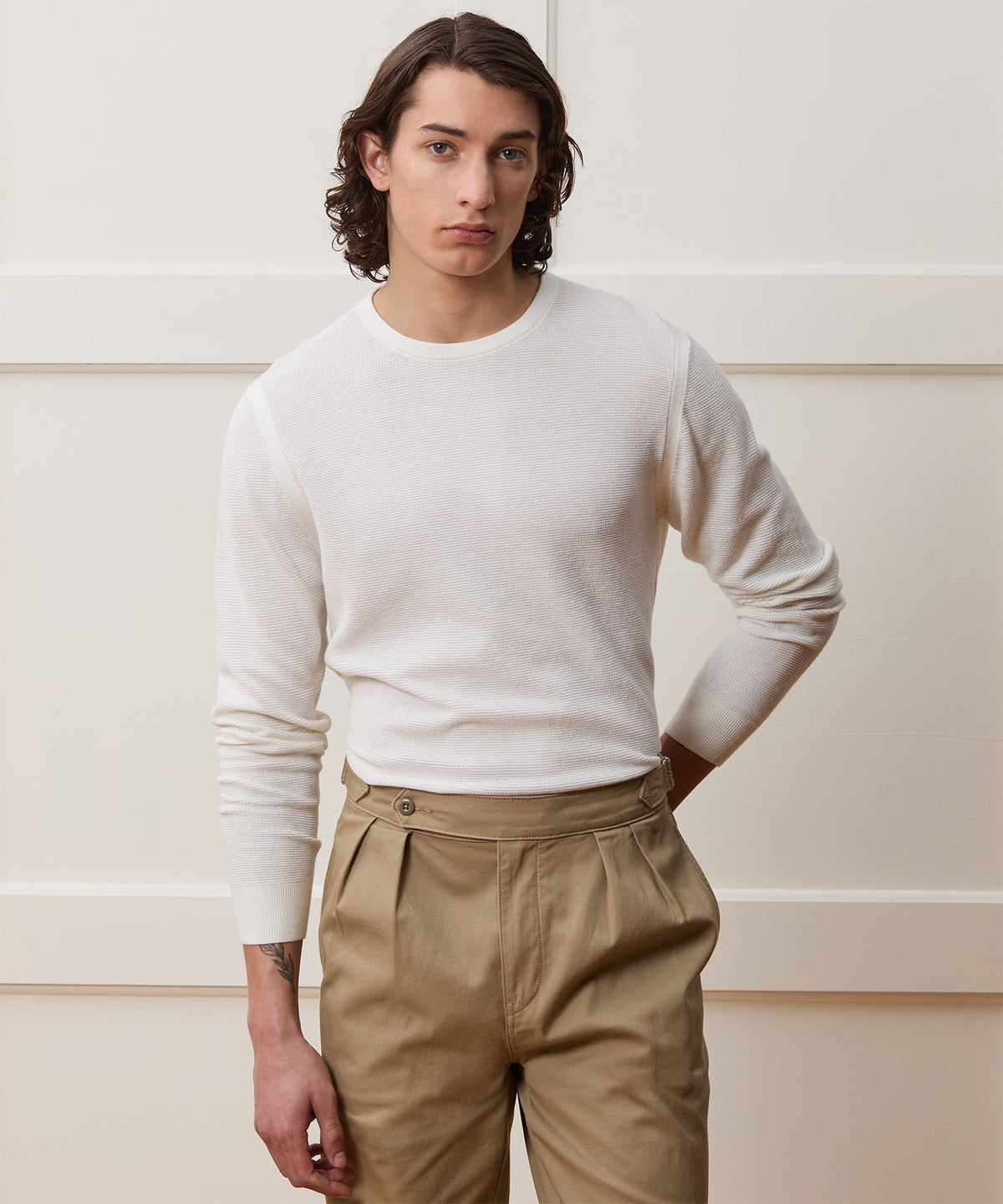 Vista Crewneck Sweater - Bisque