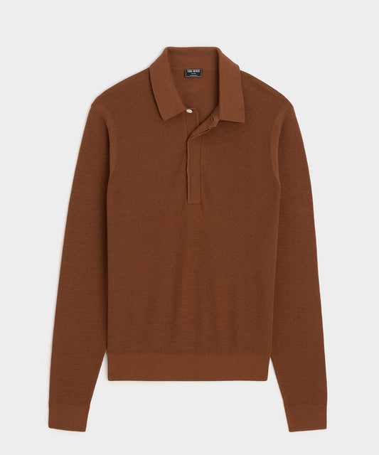 Vista Sweater Polo - Cigar