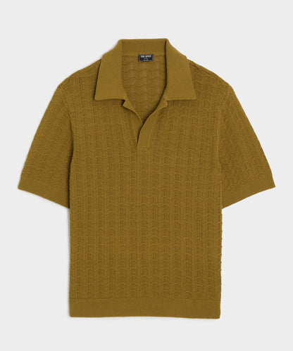 Relaxed Cotton Montauk Sweater Polo - Dry Sage