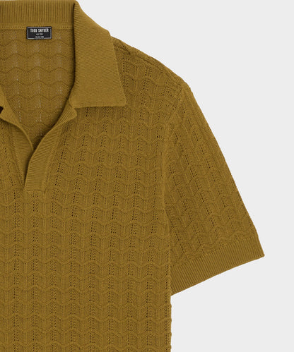 Relaxed Cotton Montauk Sweater Polo - Dry Sage