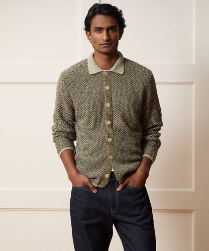 Inis Meáin Donegal Sweater Polo - Mustard
