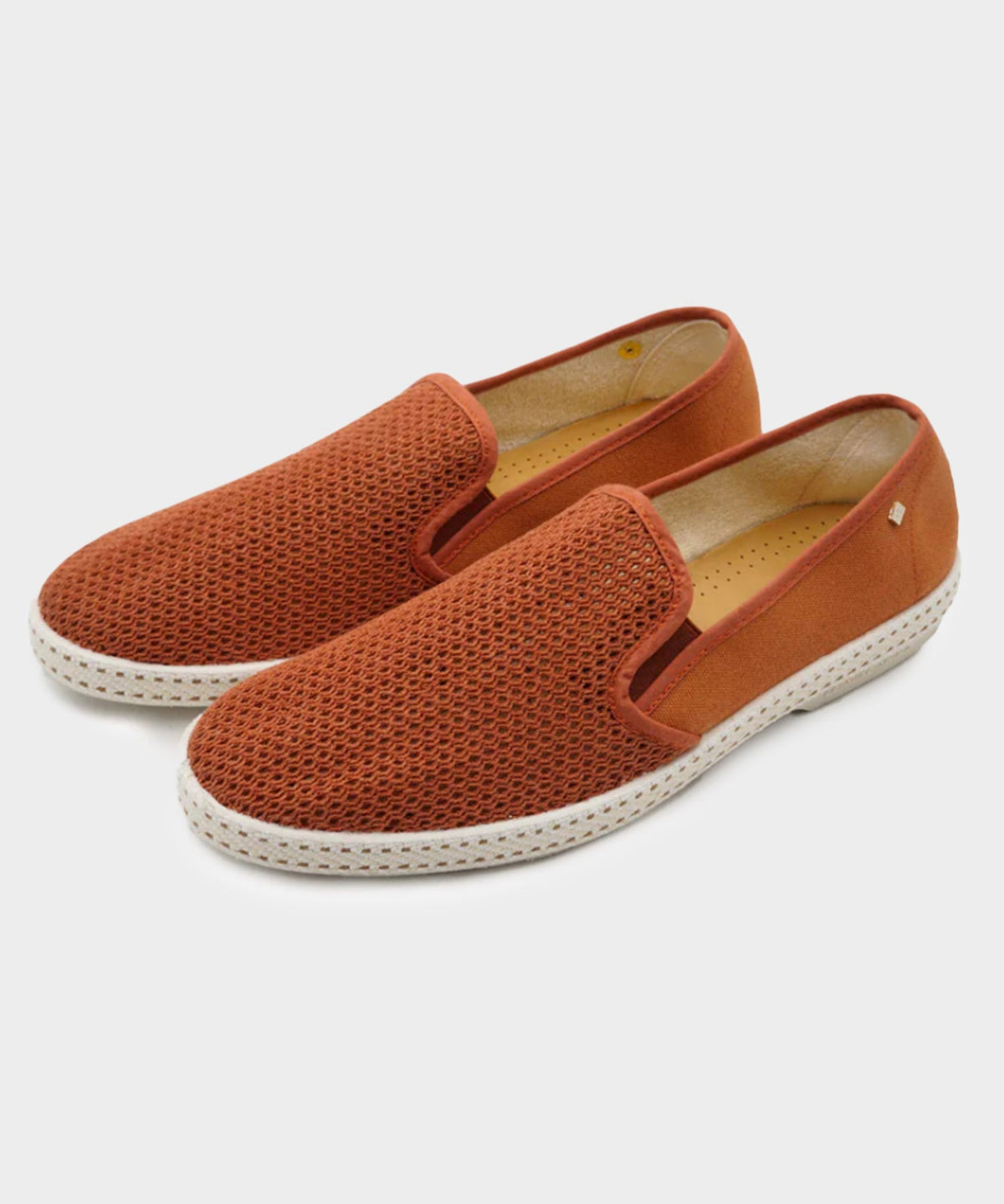 Rivieras Classic Toile Espadrille - Tuscan Terracotta