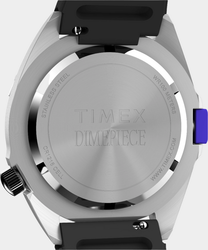 Timex x Dimepiece 36mm Silicone Strap Watch - Black