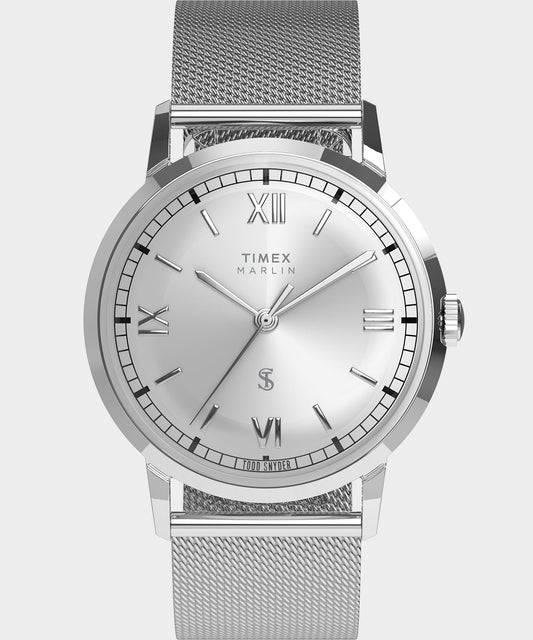 Timex X Todd Snyder Marlin Mesh Watch - Silver