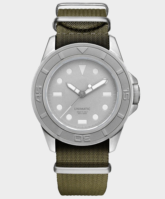 UNIMATIC Modello Uno U1-AEG Diver Watch - Olive