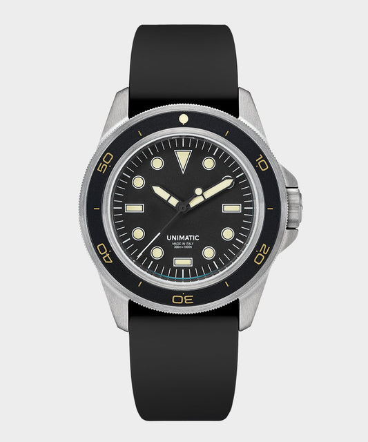 UNIMATIC U1-DHB Heritage Diver Watch - Black
