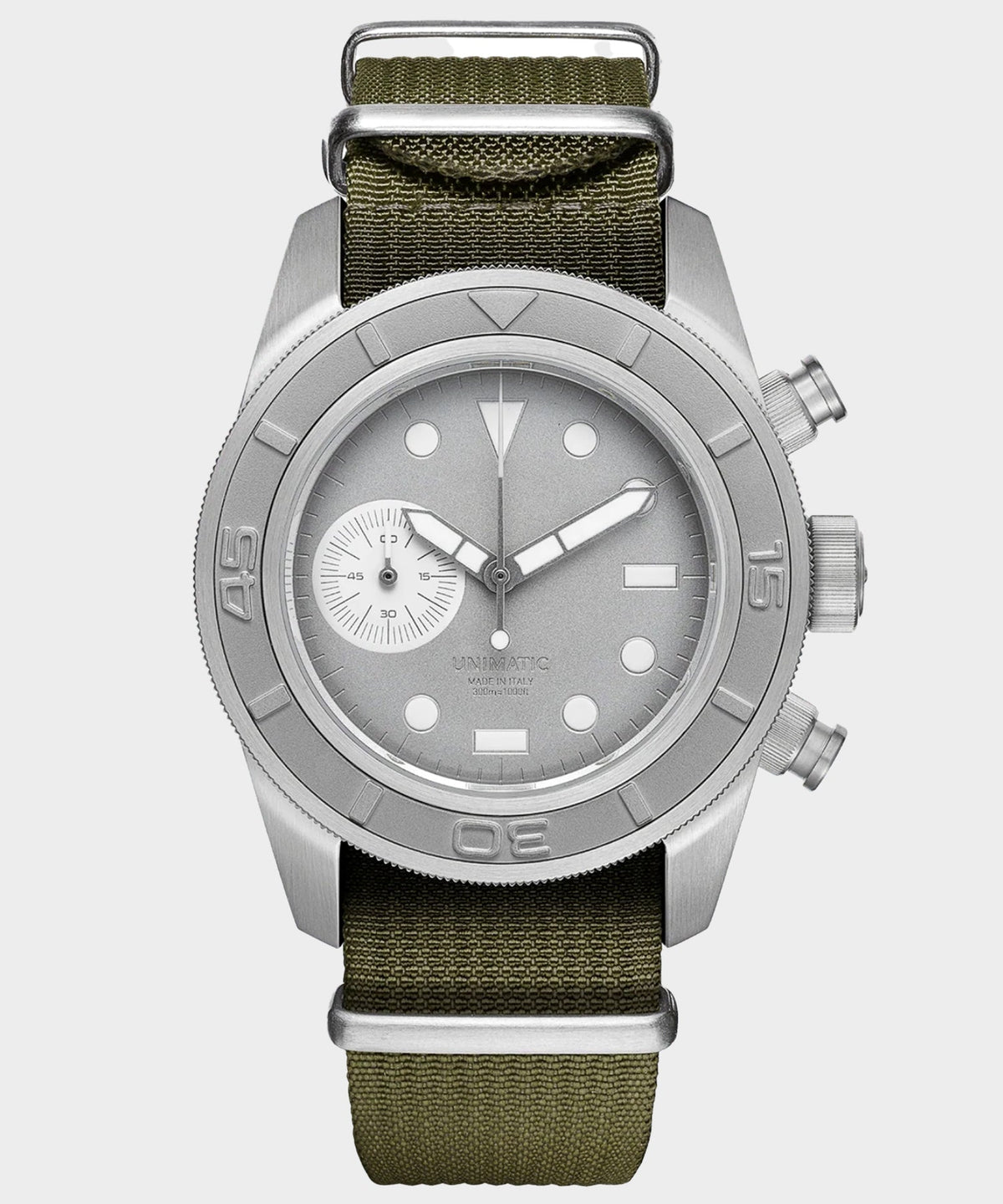 UNIMATIC Modello Tre U3-AEG Chronograph Watch - Olive