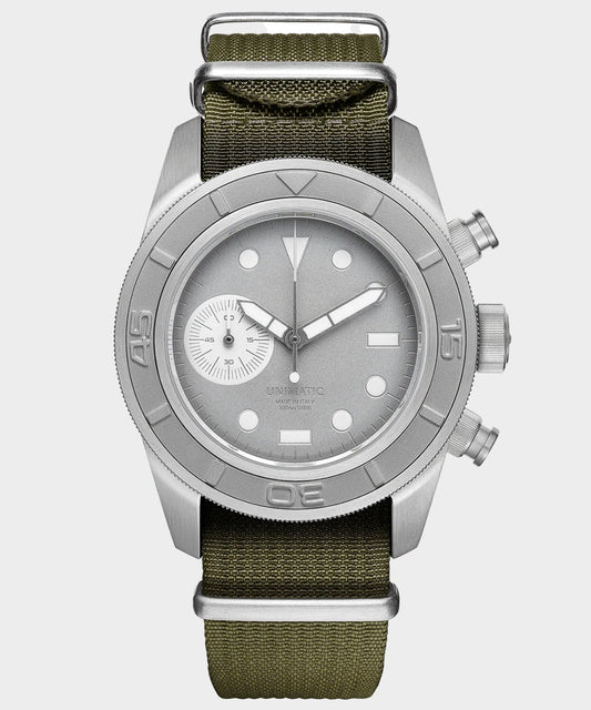 UNIMATIC Modello Tre U3-AEG Chronograph Watch - Olive