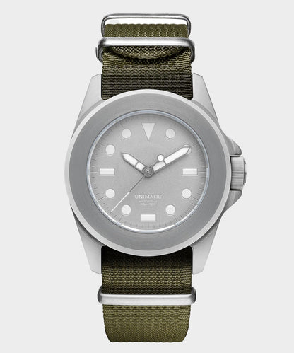 UNIMATIC Modello Quattro U4-AEG Time Only Watch - Olive