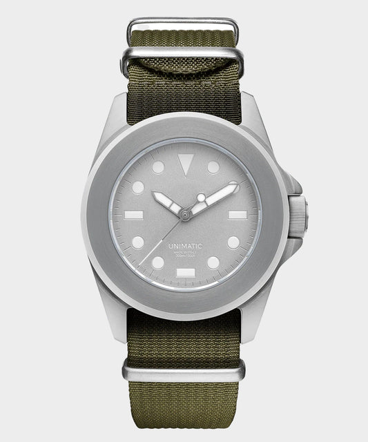 UNIMATIC Modello Quattro U4-AEG Time Only Watch - Olive