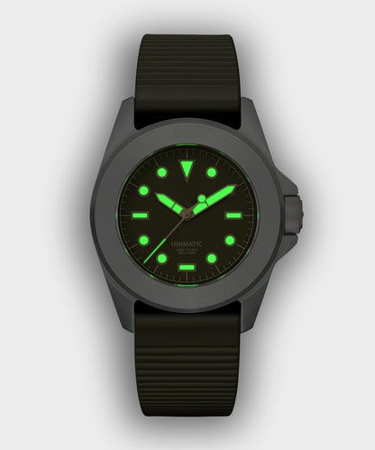 UNIMATIC U4S Classic Military Watch - Olive