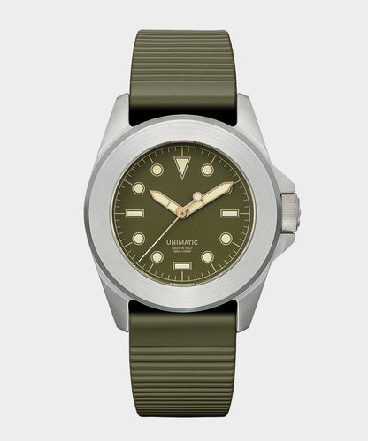 UNIMATIC U4S Classic Military Watch - Olive