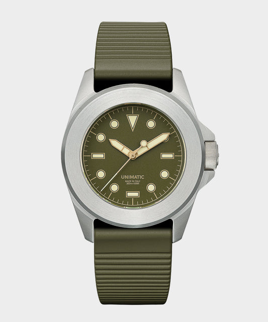 UNIMATIC U4S Classic Military Watch - Olive