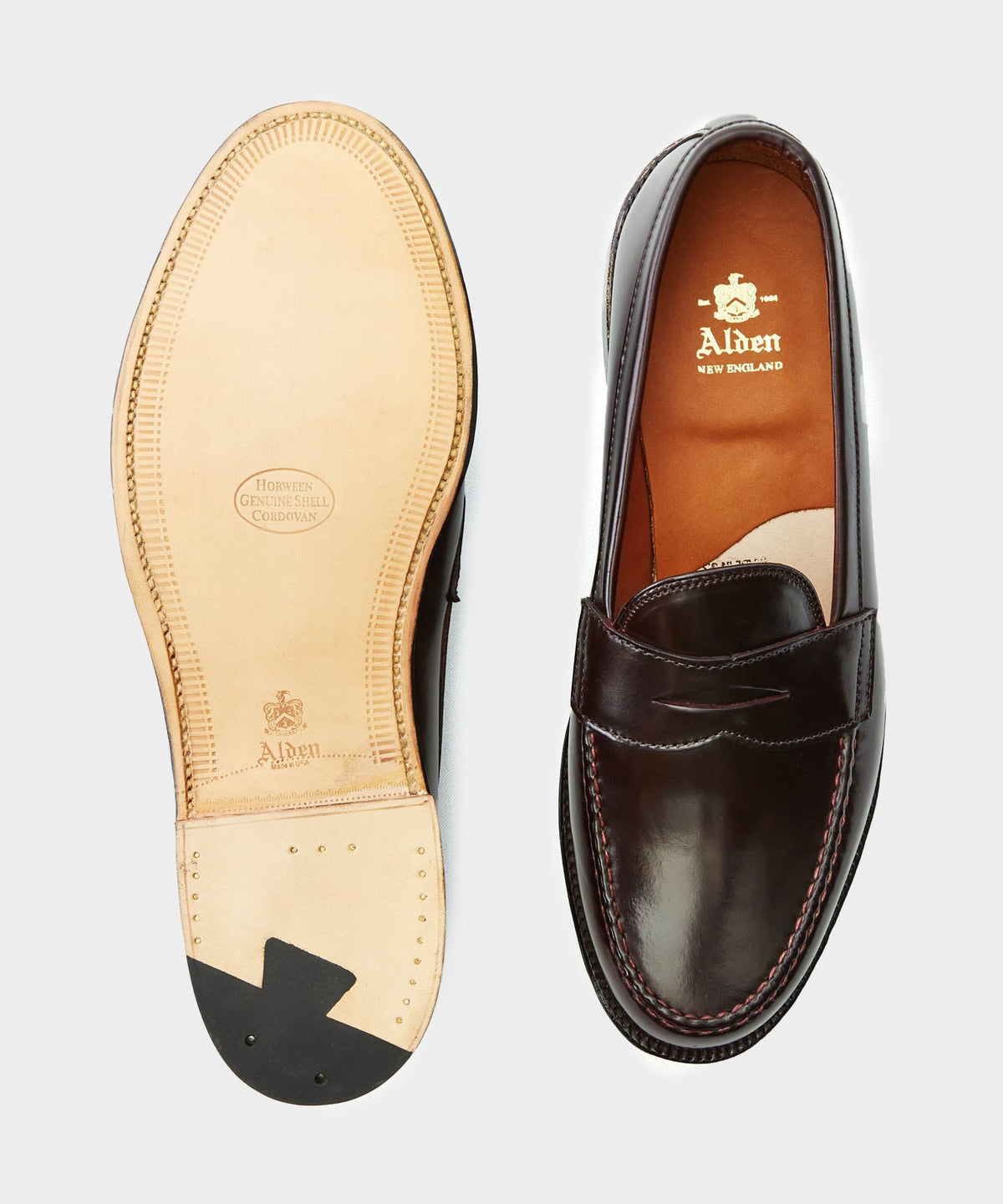 Alden Cordovan Leisure Handsewn Moccasin - Brown