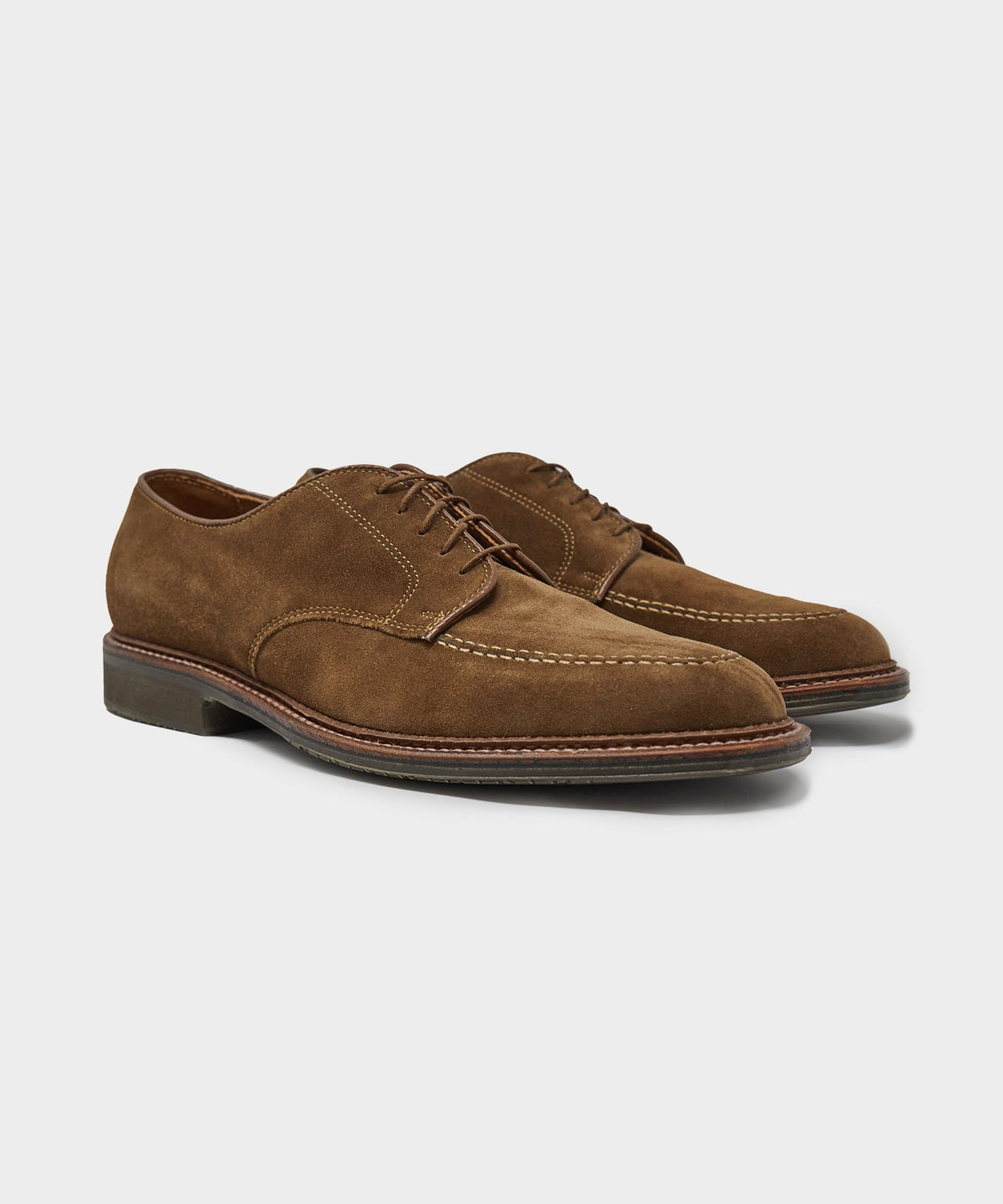 Alden Mocc Toe Suede Derby - Snuff
