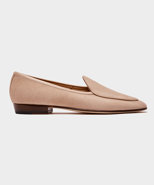 Baudoin & Lange Exclusive Suede Sagan Loafer - Taupe