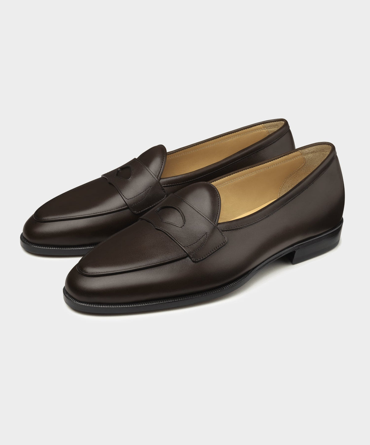 Baudoin & Lange Leather Grand Fleurus Penny Loafer - Dark Brown