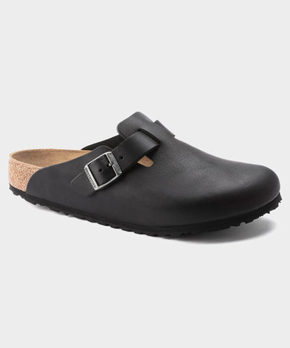 Birkenstock Boston Leather Grip Clog - Black