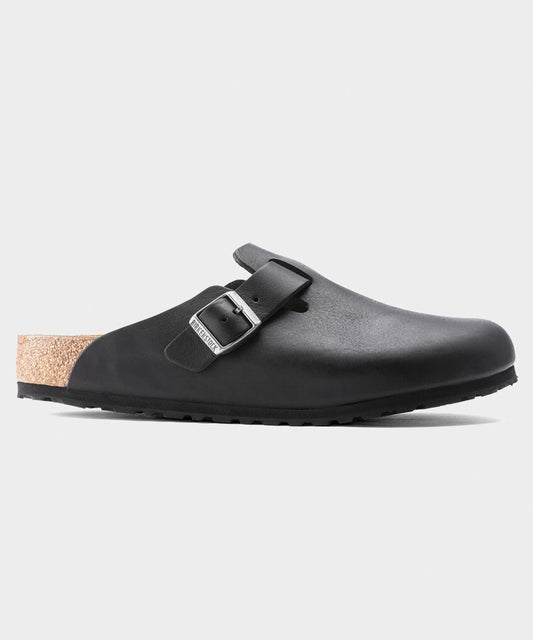 Birkenstock Boston Leather Grip Clog - Black