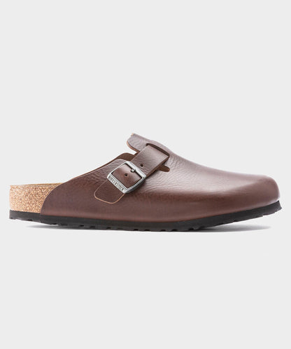 Birkenstock Boston Leather Grip Clog - Brown