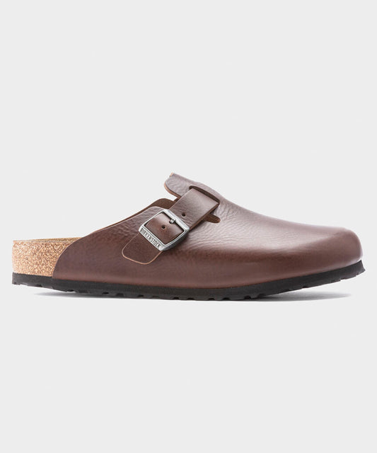 Birkenstock Boston Leather Grip Clog - Brown