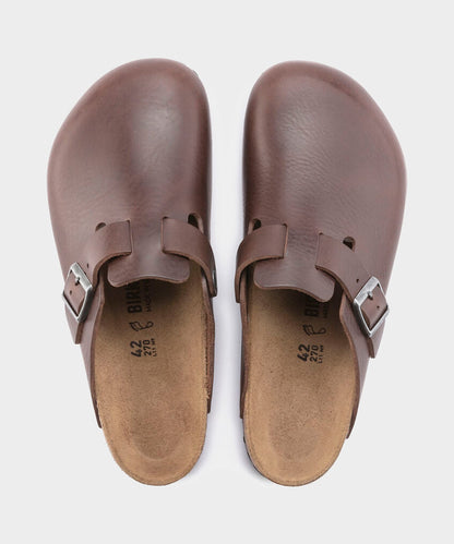 Birkenstock Boston Leather Grip Clog - Brown