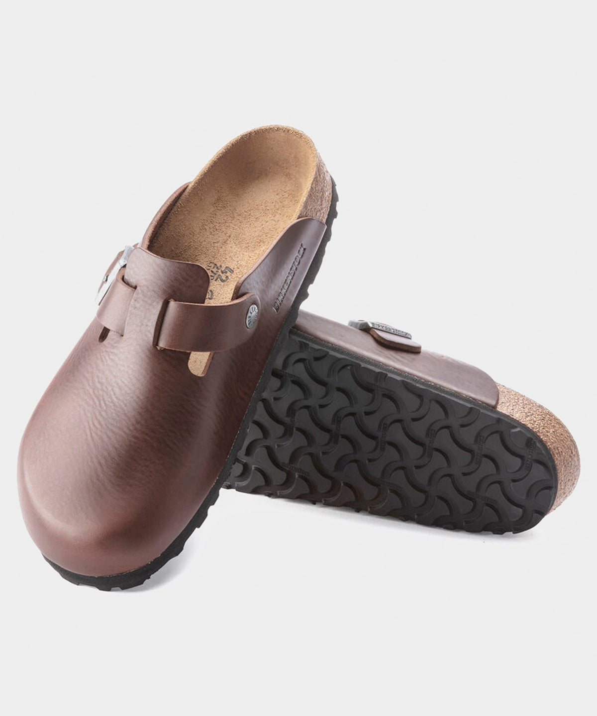 Birkenstock Boston Leather Grip Clog - Brown