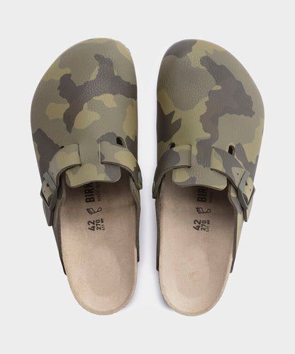 Birkenstock Boston Olive Camo Print - Olive Camo Print