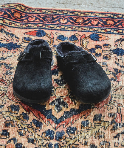 Birkenstock Boston Shearling Mule - Black