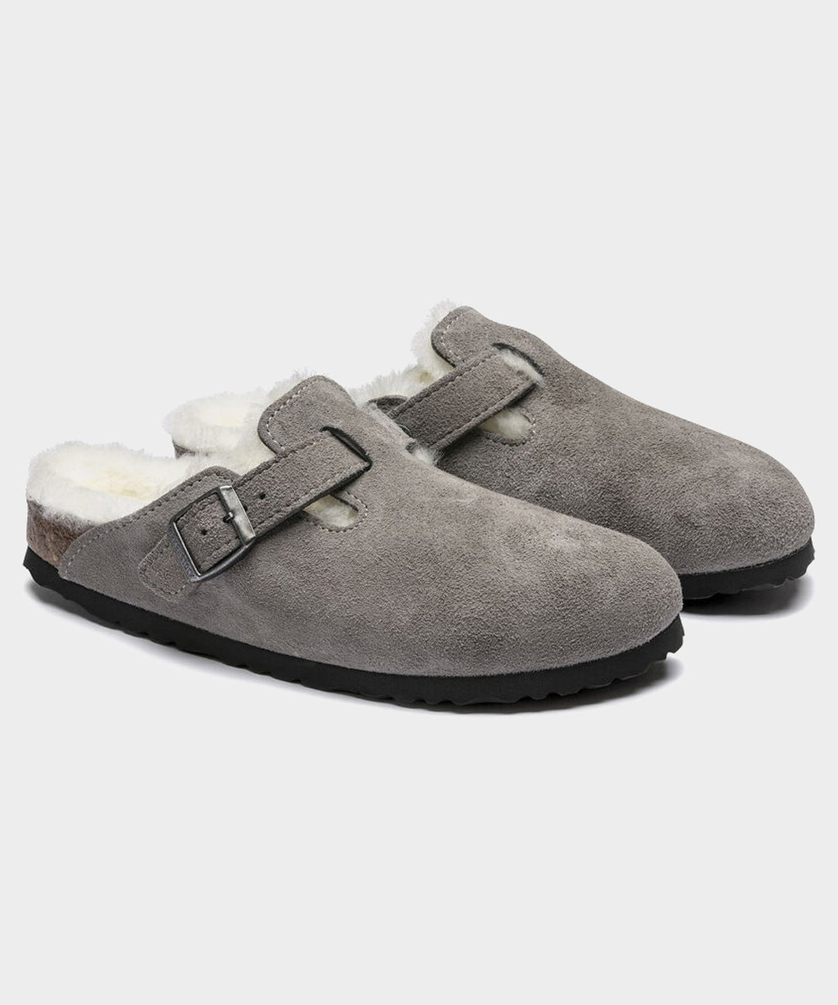 Birkenstock Boston Shearling Mule - Grey