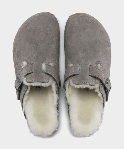 Birkenstock Boston Shearling Mule - Grey